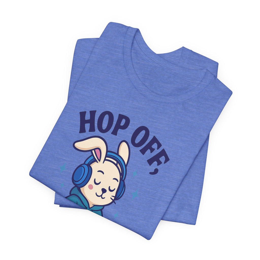 Chill Graphic Tee, Fun Bunny Shirt, Music Lover's Apparel, Holiday Gift, Cute Cartoon Tee, Casual Stylish Top