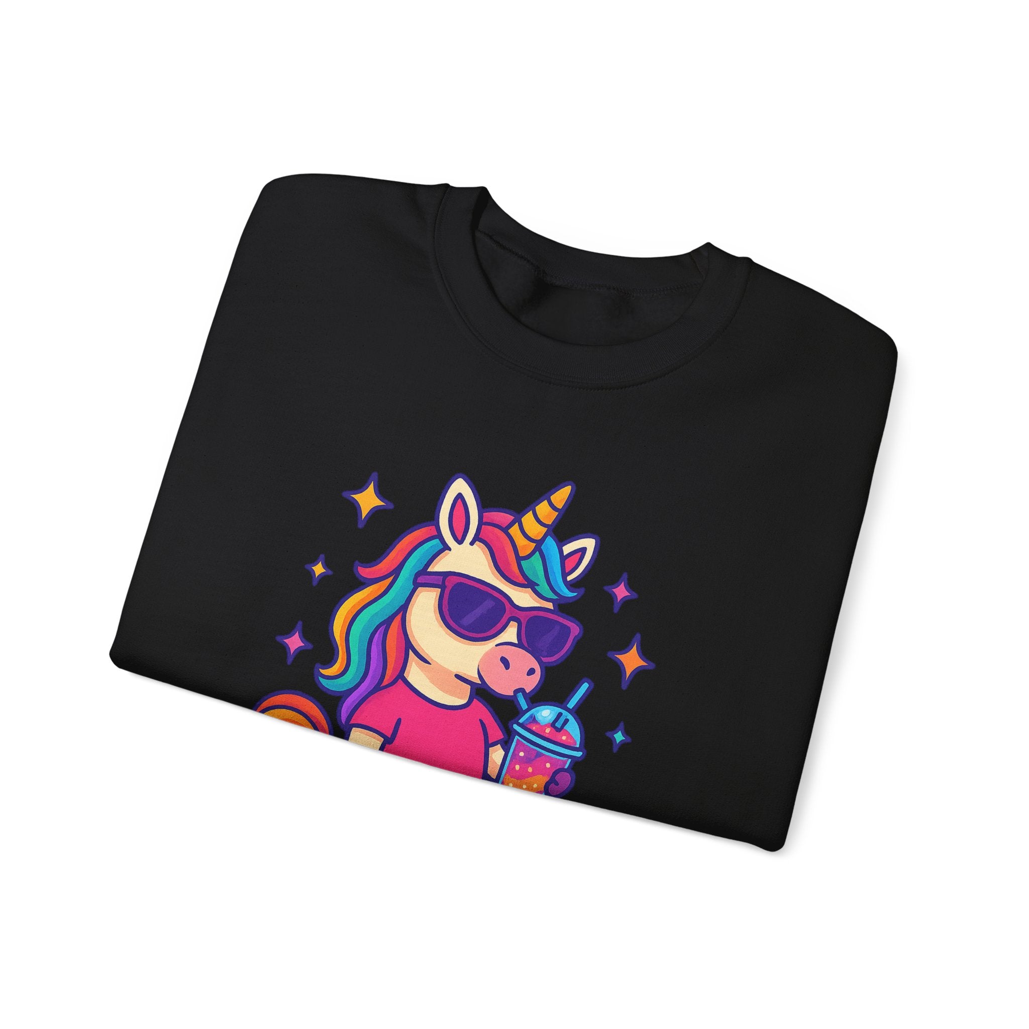 Too Magical to Be Bothered Unicorn Sweatshirt, Cozy Crewneck, Fun Gift for Unicorn Lovers, Cute Lounge Wear, Perfect for Birthdays and