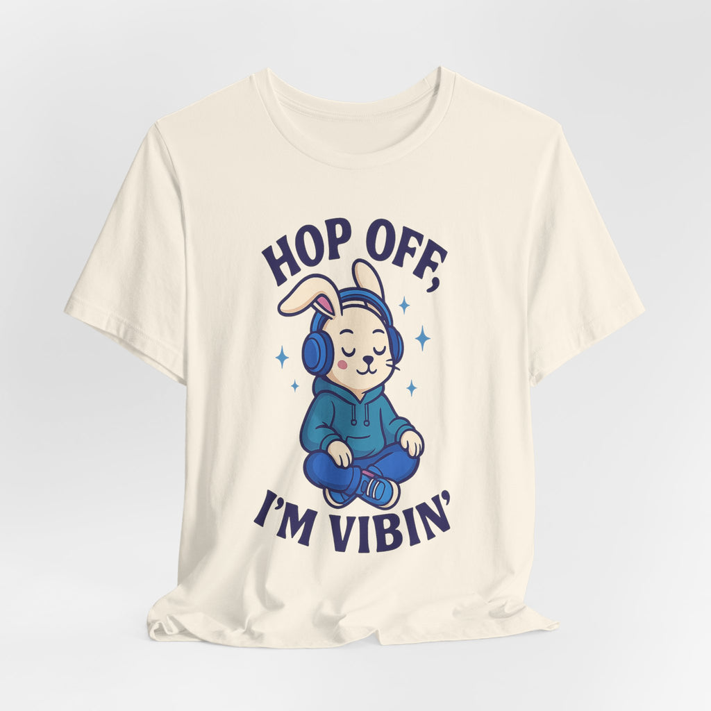 Chill Graphic Tee, Fun Bunny Shirt, Music Lover's Apparel, Holiday Gift, Cute Cartoon Tee, Casual Stylish Top