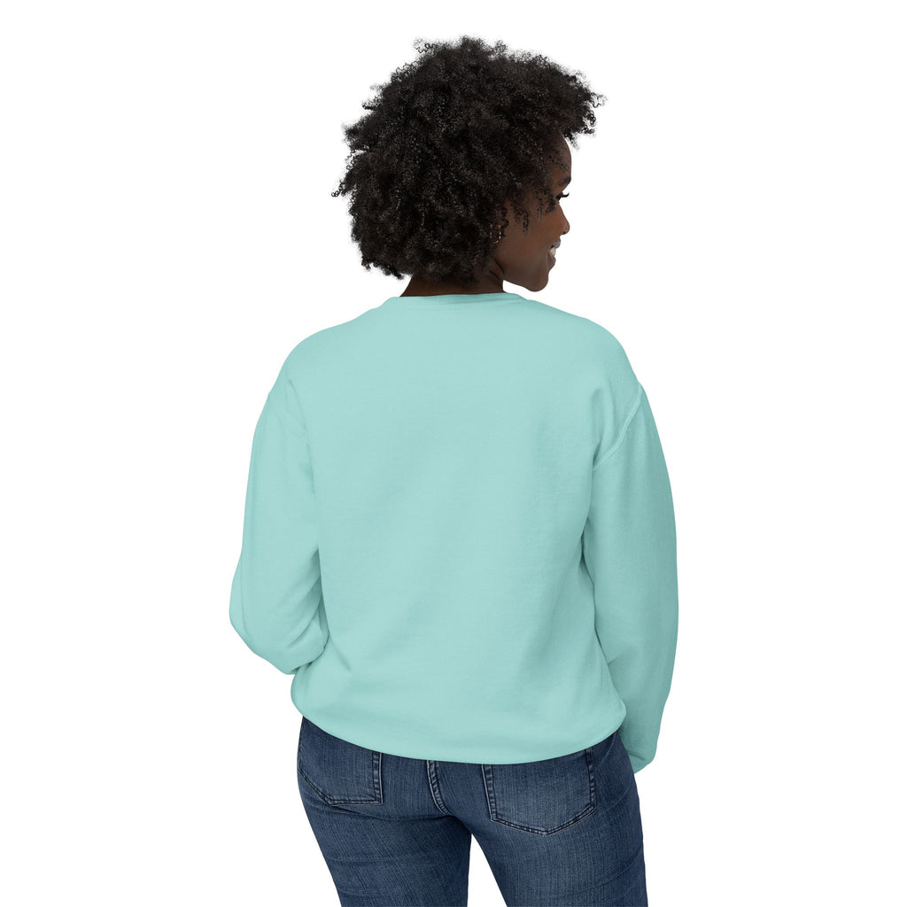 Cute Calm Unisex Lightweight Crewneck Sweatshirt, Relaxed Vibes, Perfect for Gifts, Casual Wear, Cozy Lounging, Fall Apparel