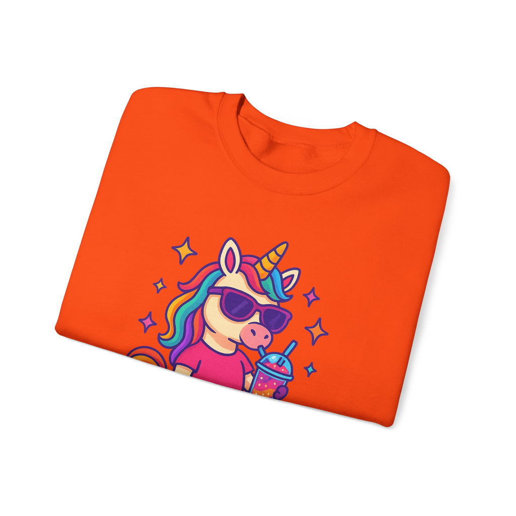 Too Magical to Be Bothered Unicorn Sweatshirt, Cozy Crewneck, Fun Gift for Unicorn Lovers, Cute Lounge Wear, Perfect for Birthdays and