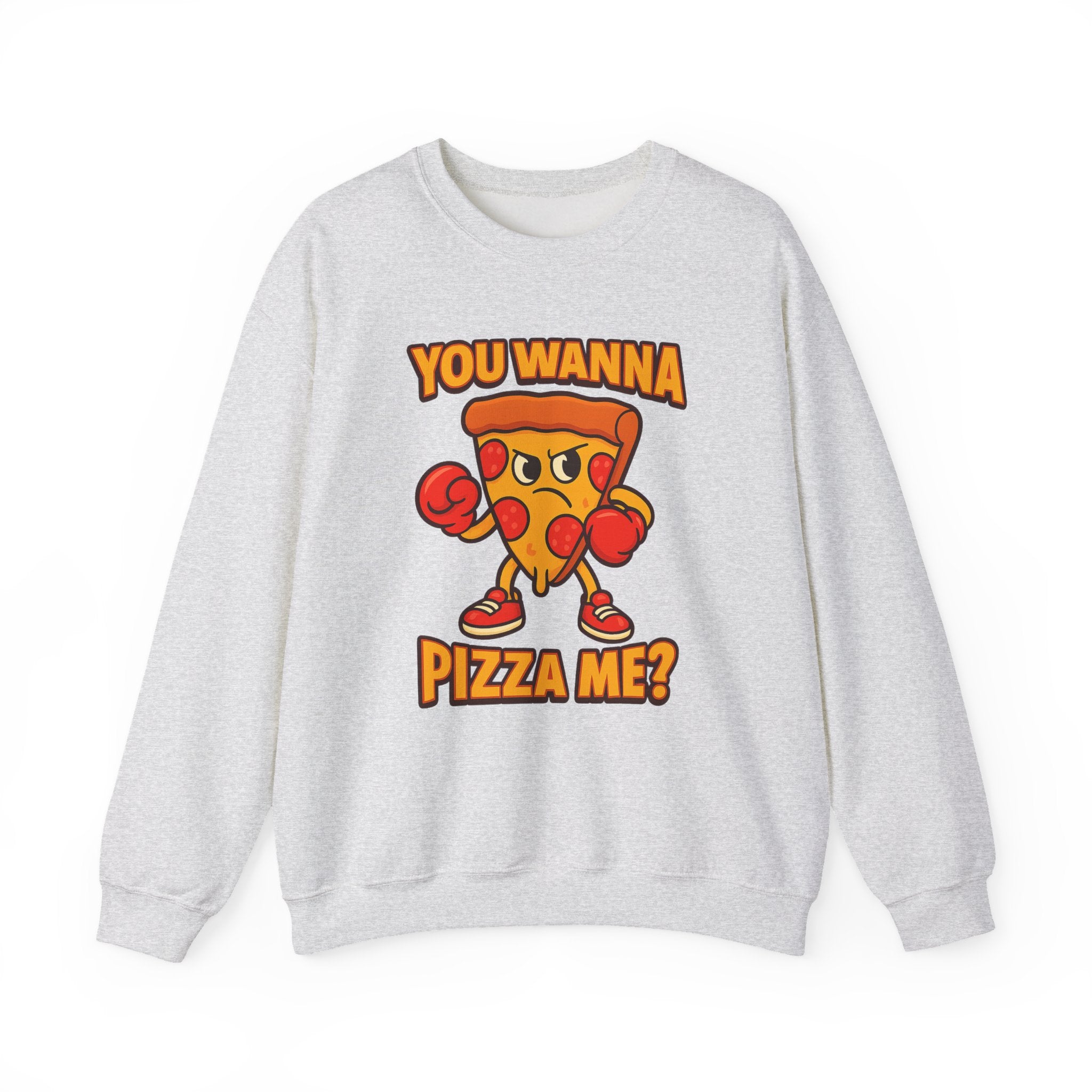 Funny Pizza Lover Sweatshirt, You Wanna Pizza Me, Cute Foodie Gift, Unisex Crewneck, Cozy Casual Wear