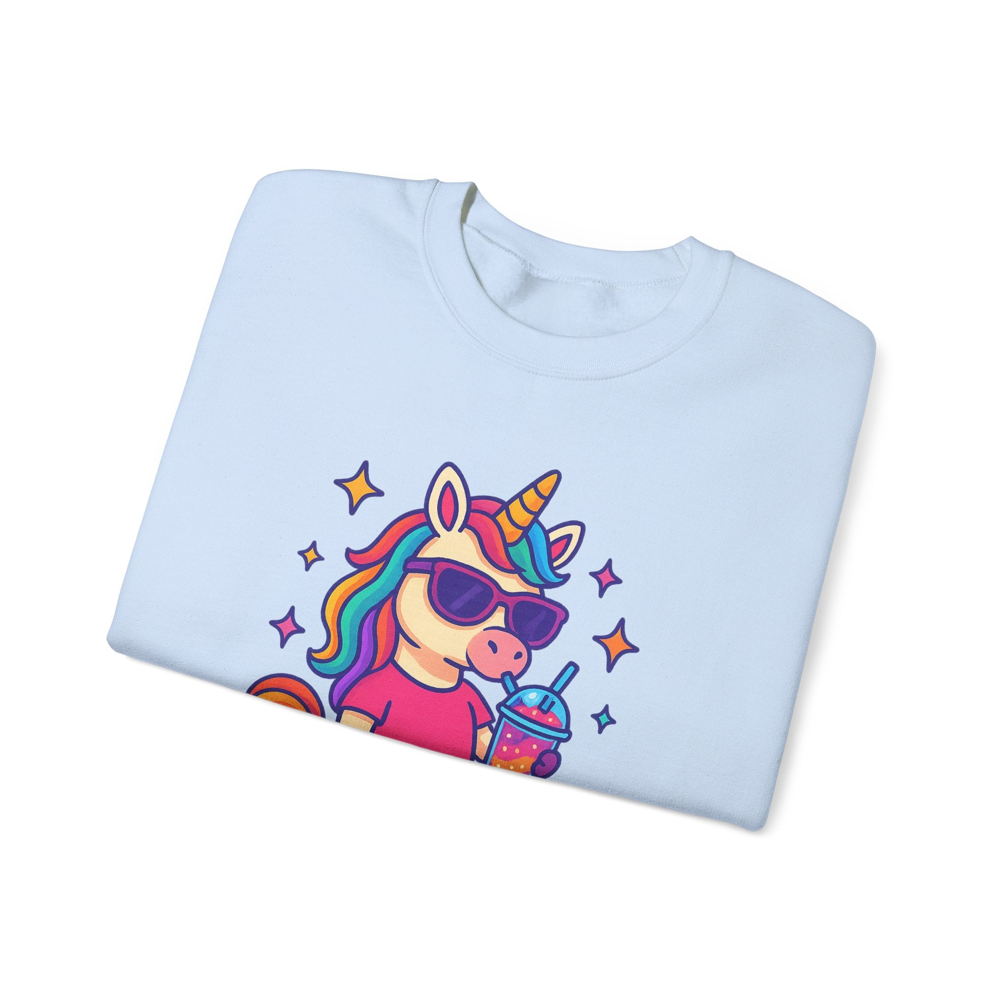 Too Magical to Be Bothered Unicorn Sweatshirt, Cozy Crewneck, Fun Gift for Unicorn Lovers, Cute Lounge Wear, Perfect for Birthdays and
