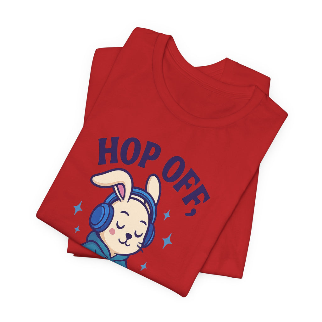 Chill Graphic Tee, Fun Bunny Shirt, Music Lover's Apparel, Holiday Gift, Cute Cartoon Tee, Casual Stylish Top