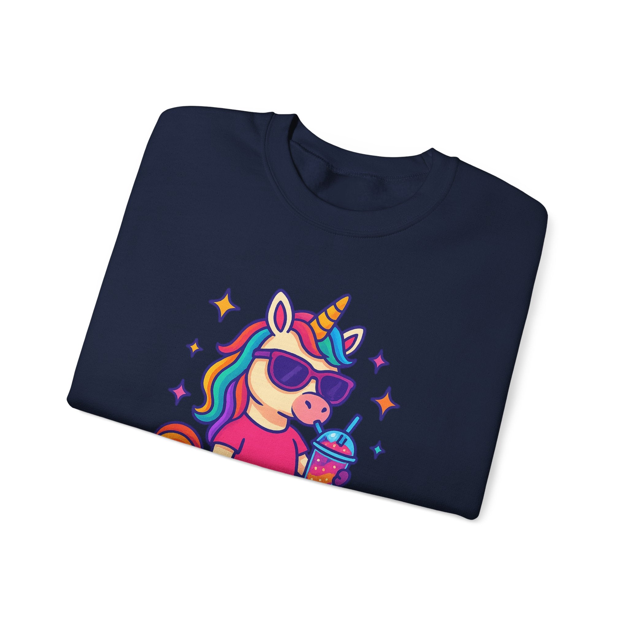 Too Magical to Be Bothered Unicorn Sweatshirt, Cozy Crewneck, Fun Gift for Unicorn Lovers, Cute Lounge Wear, Perfect for Birthdays and