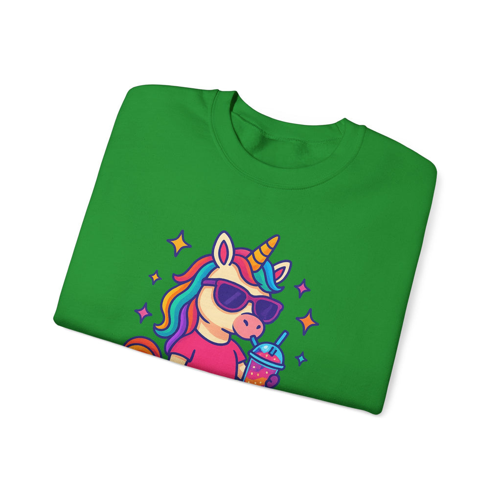 Too Magical to Be Bothered Unicorn Sweatshirt, Cozy Crewneck, Fun Gift for Unicorn Lovers, Cute Lounge Wear, Perfect for Birthdays and