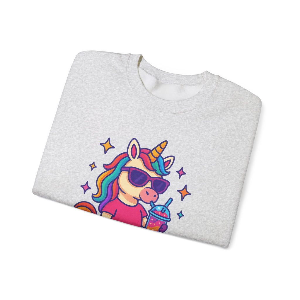 Too Magical to Be Bothered Unicorn Sweatshirt, Cozy Crewneck, Fun Gift for Unicorn Lovers, Cute Lounge Wear, Perfect for Birthdays and