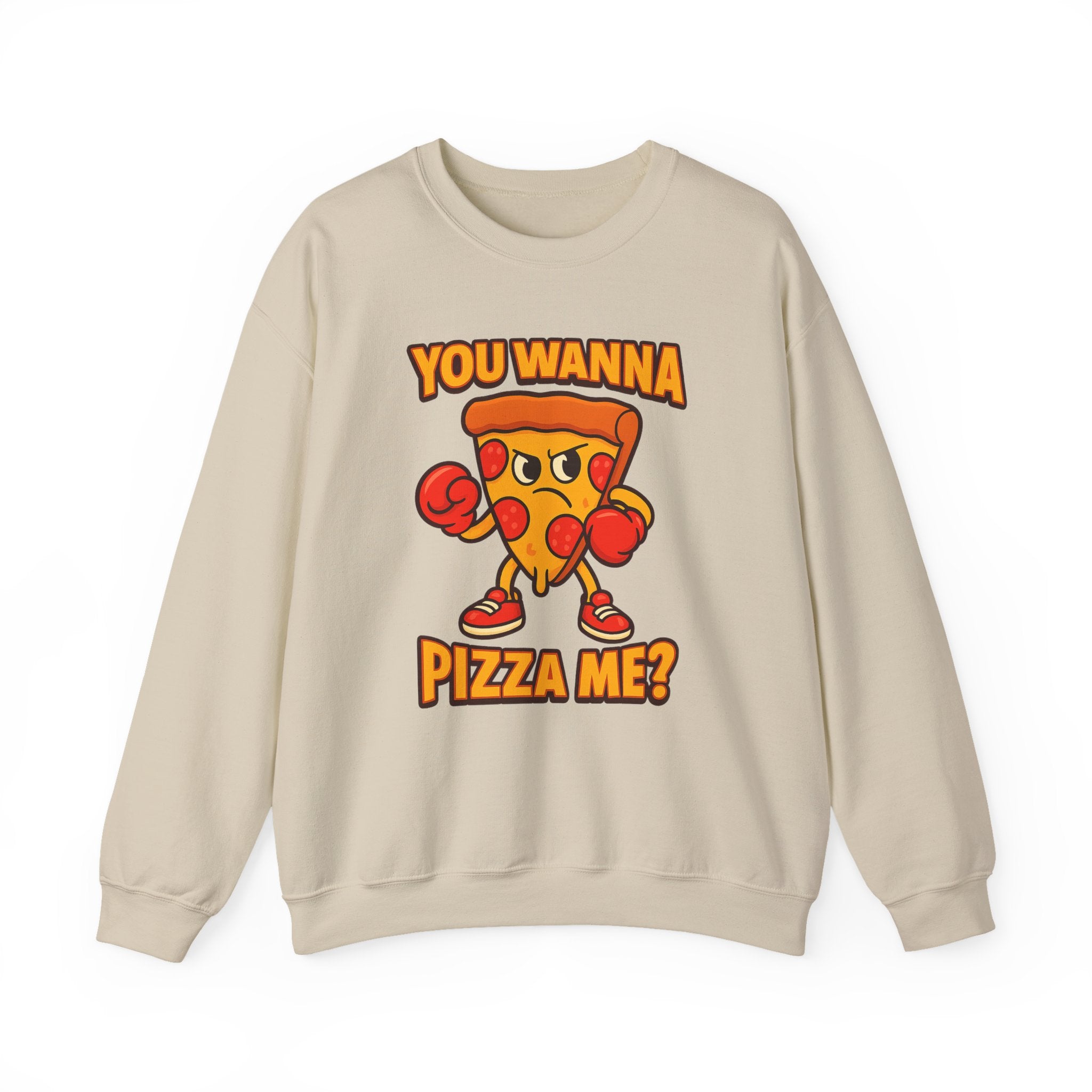 Funny Pizza Lover Sweatshirt, You Wanna Pizza Me, Cute Foodie Gift, Unisex Crewneck, Cozy Casual Wear