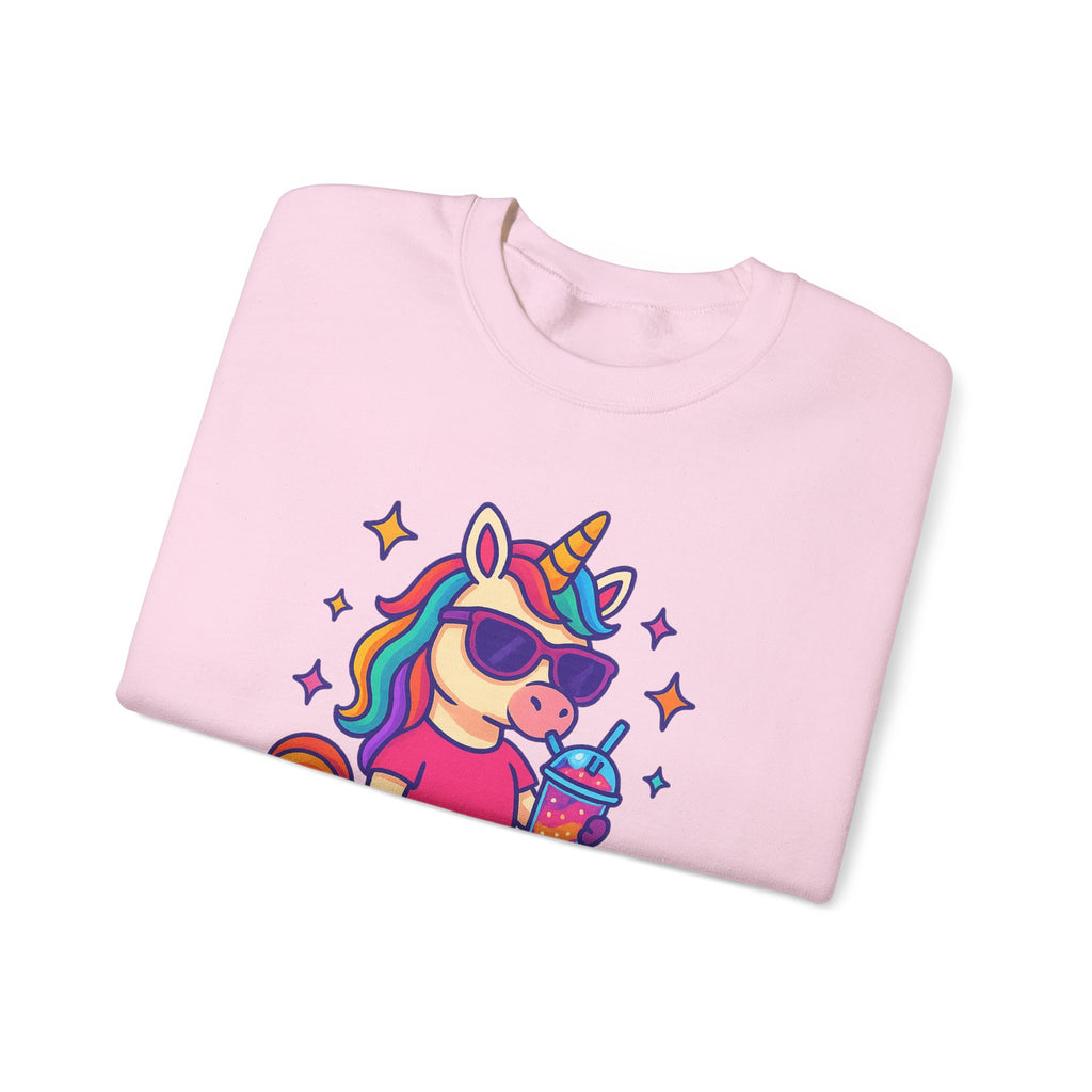 Too Magical to Be Bothered Unicorn Sweatshirt, Cozy Crewneck, Fun Gift for Unicorn Lovers, Cute Lounge Wear, Perfect for Birthdays and