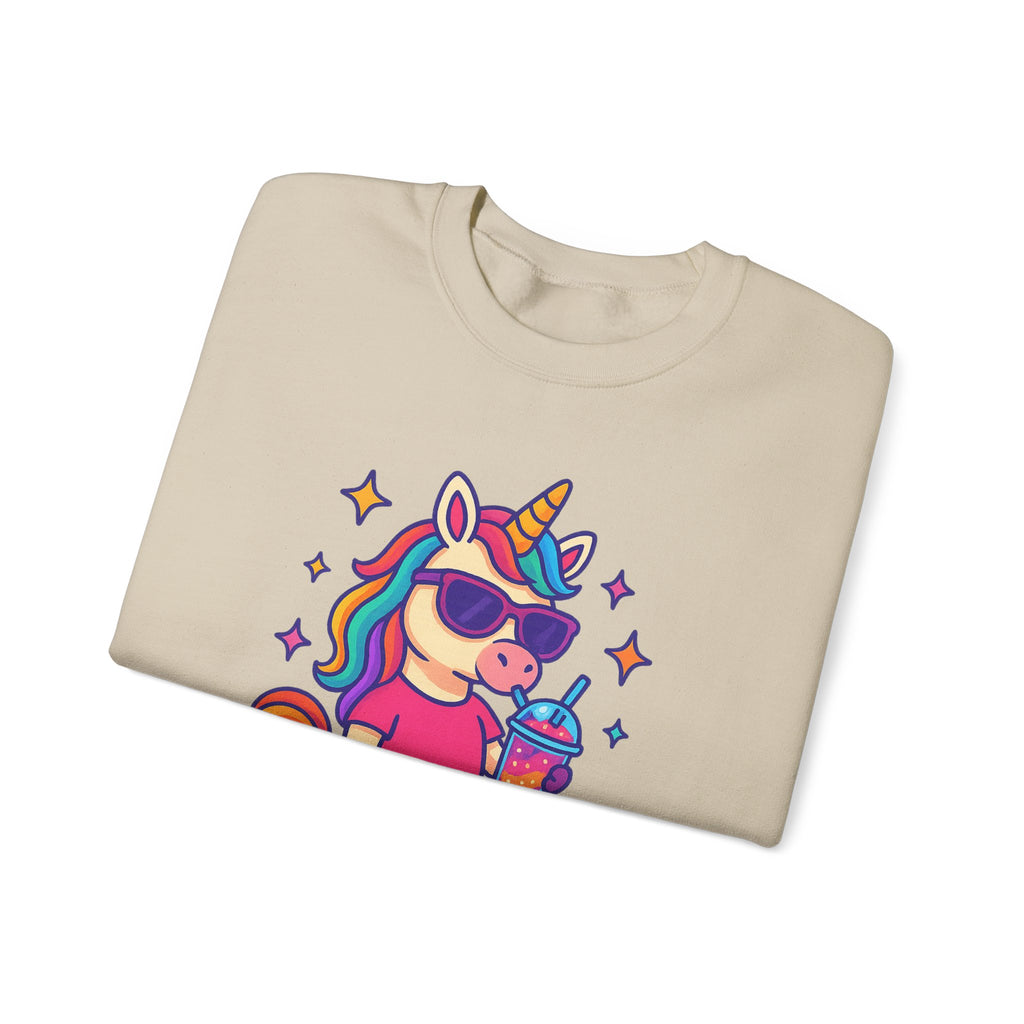 Too Magical to Be Bothered Unicorn Sweatshirt, Cozy Crewneck, Fun Gift for Unicorn Lovers, Cute Lounge Wear, Perfect for Birthdays and