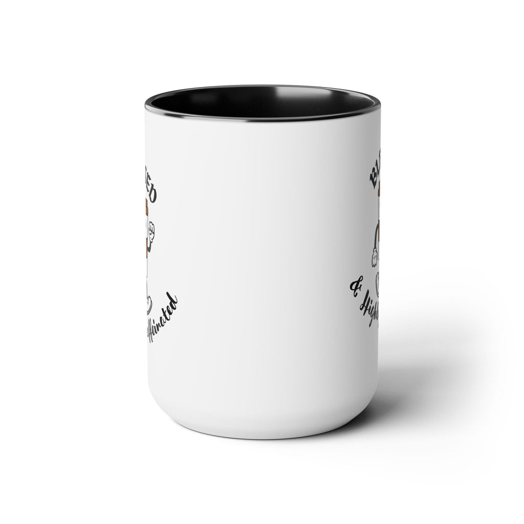 Blessed & Highly Caffeinated Mug 15oz