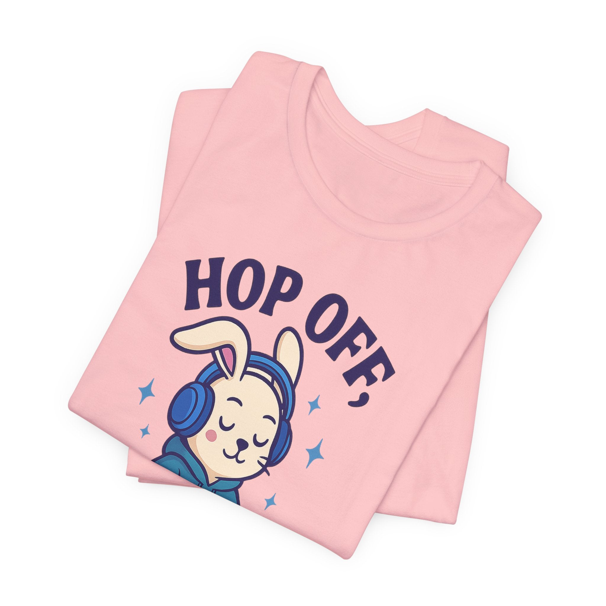 Chill Graphic Tee, Fun Bunny Shirt, Music Lover's Apparel, Holiday Gift, Cute Cartoon Tee, Casual Stylish Top