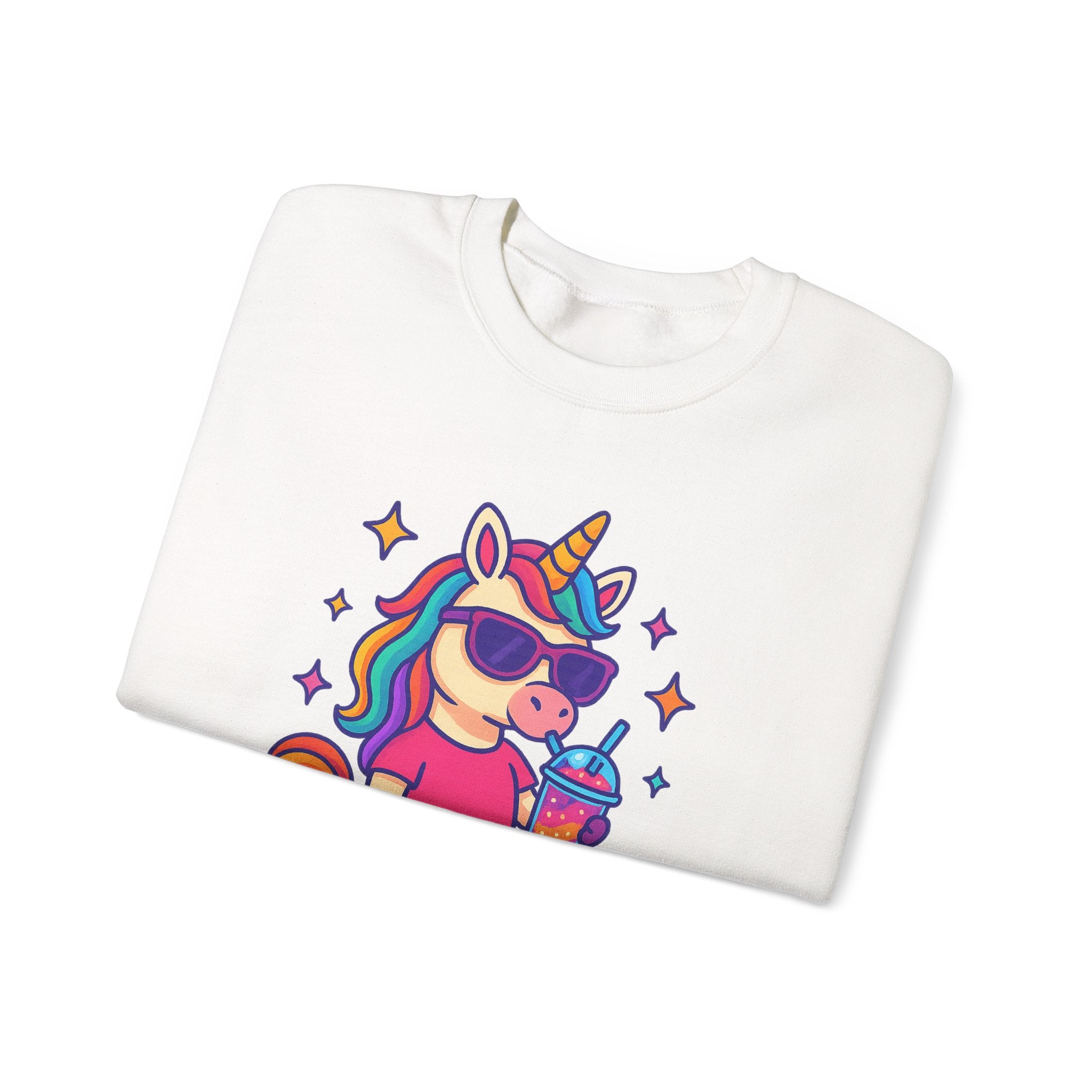 Too Magical to Be Bothered Unicorn Sweatshirt, Cozy Crewneck, Fun Gift for Unicorn Lovers, Cute Lounge Wear, Perfect for Birthdays and