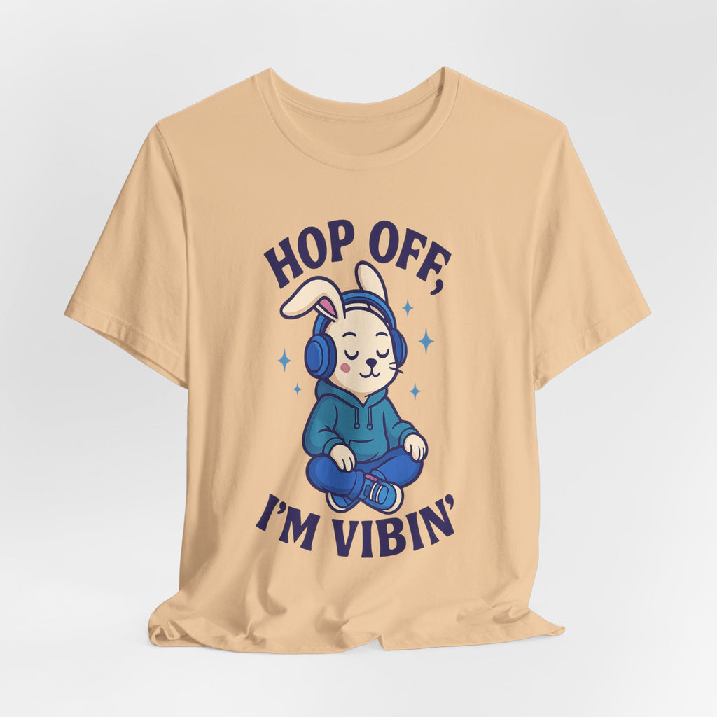 Chill Graphic Tee, Fun Bunny Shirt, Music Lover's Apparel, Holiday Gift, Cute Cartoon Tee, Casual Stylish Top