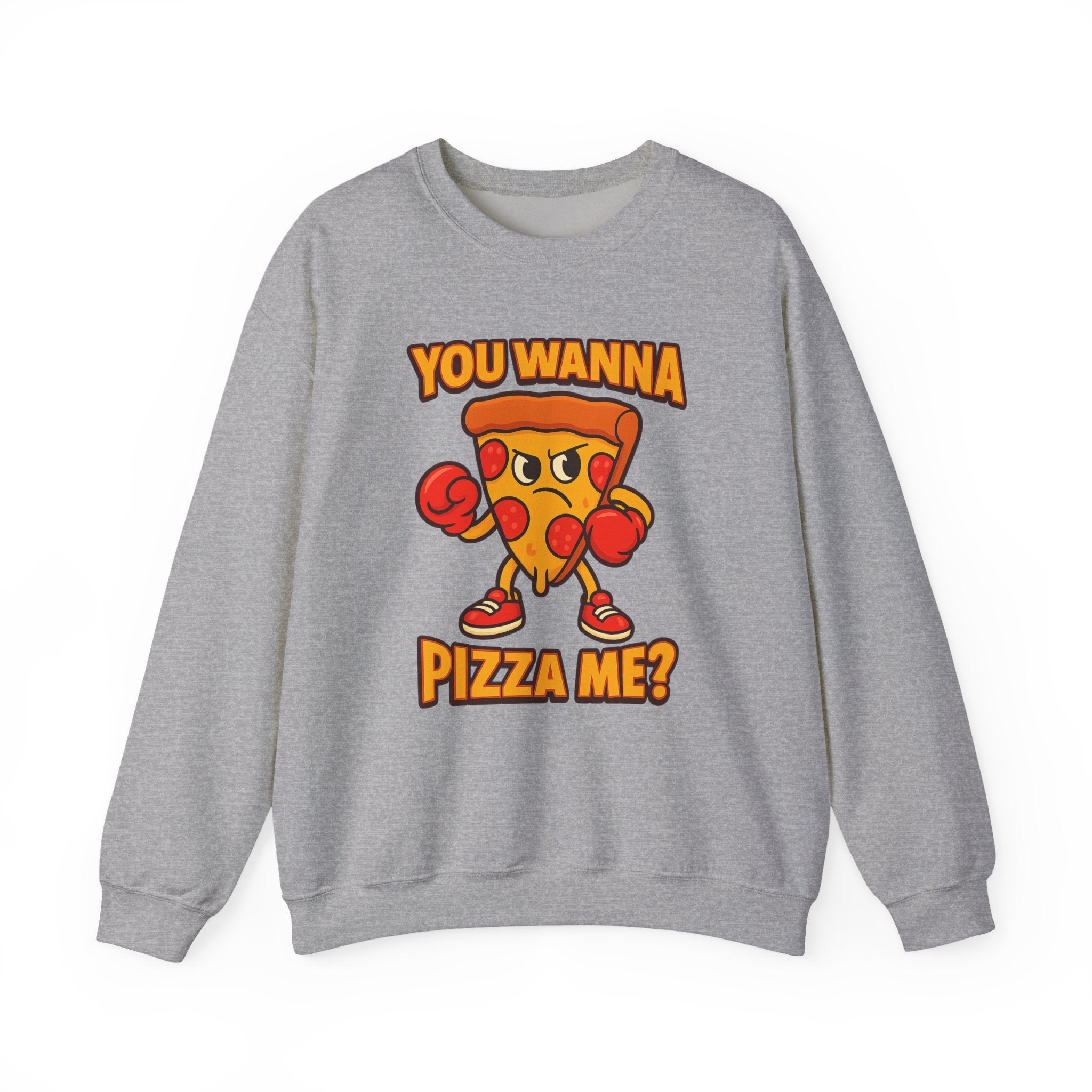 Funny Pizza Lover Sweatshirt, You Wanna Pizza Me, Cute Foodie Gift, Unisex Crewneck, Cozy Casual Wear