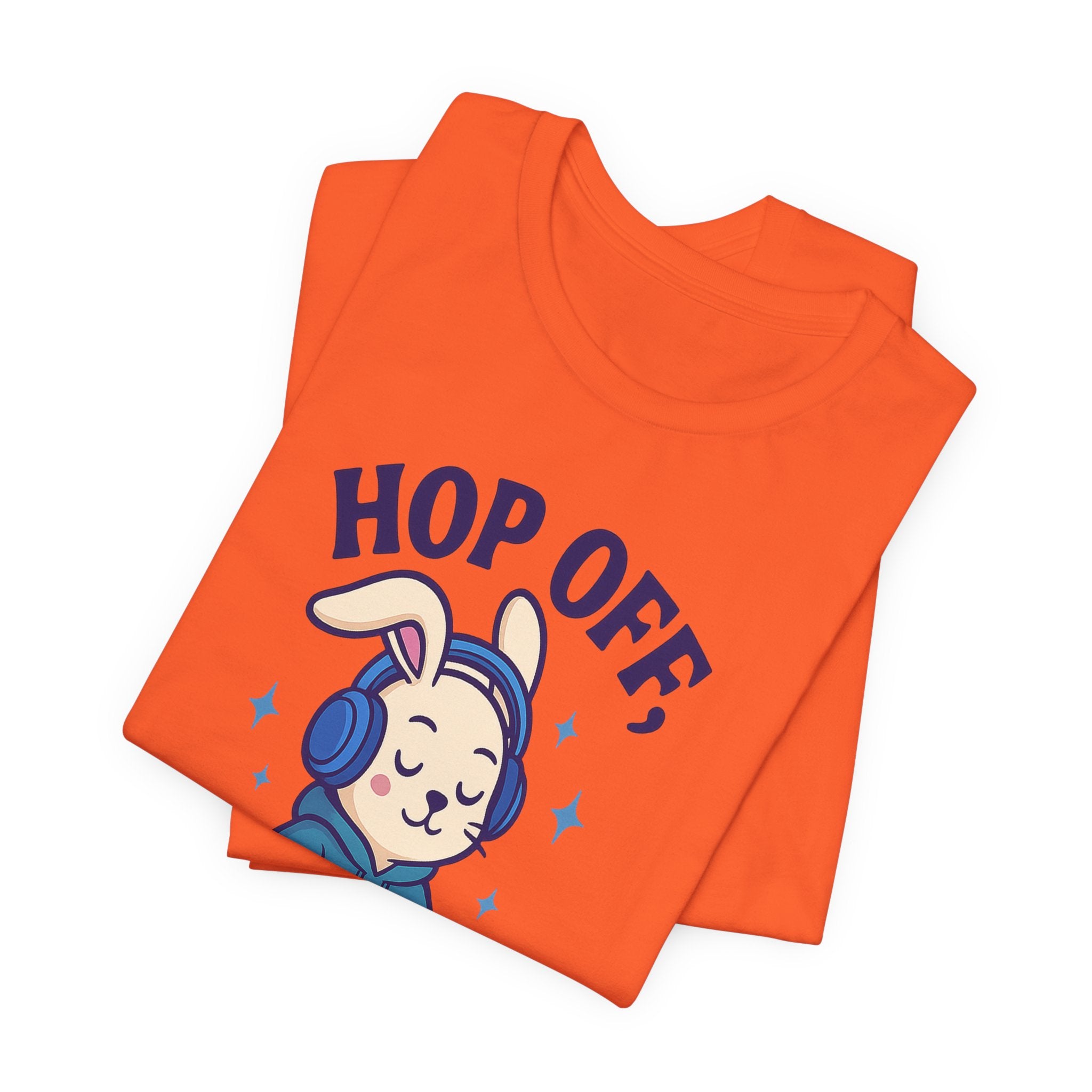 Chill Graphic Tee, Fun Bunny Shirt, Music Lover's Apparel, Holiday Gift, Cute Cartoon Tee, Casual Stylish Top