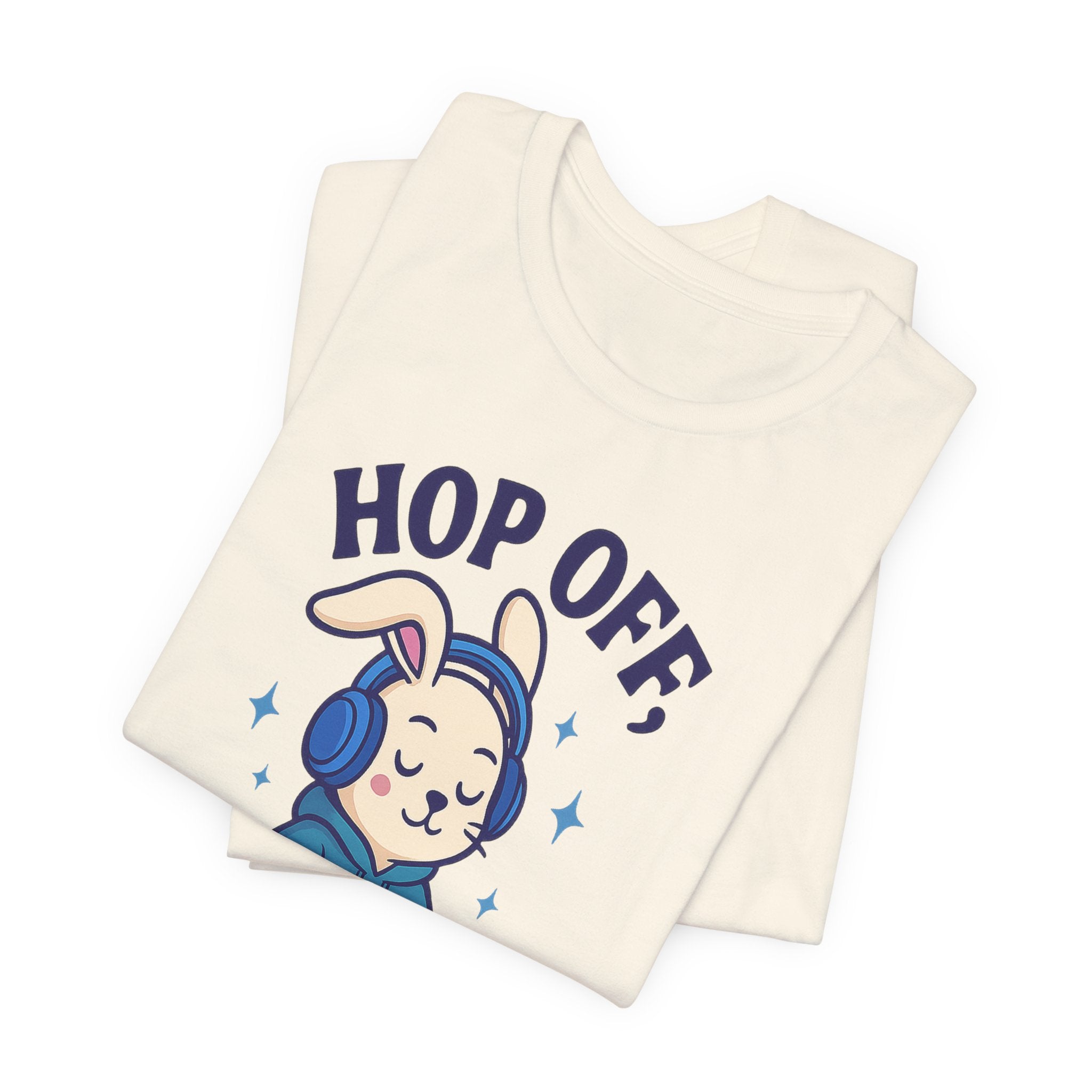 Chill Graphic Tee, Fun Bunny Shirt, Music Lover's Apparel, Holiday Gift, Cute Cartoon Tee, Casual Stylish Top