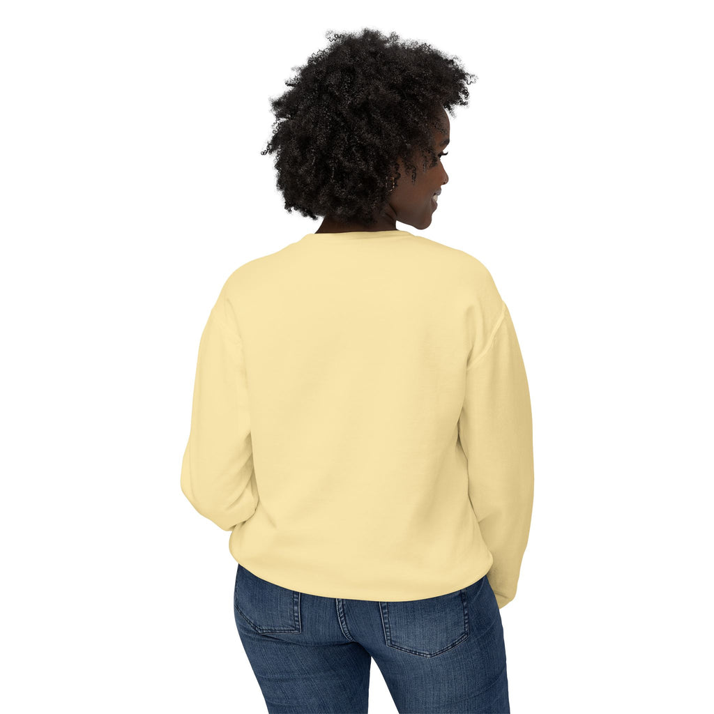 Cute Calm Unisex Lightweight Crewneck Sweatshirt, Relaxed Vibes, Perfect for Gifts, Casual Wear, Cozy Lounging, Fall Apparel