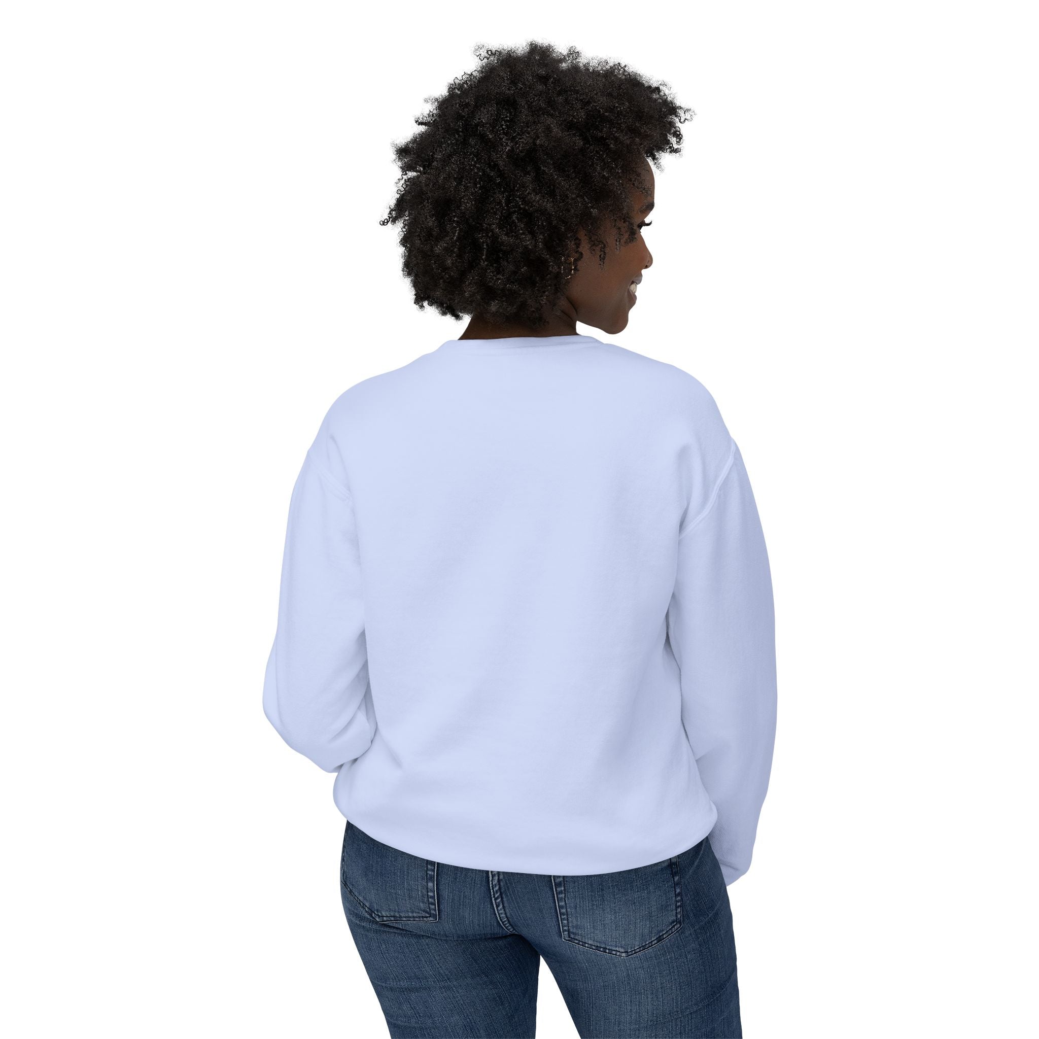 Cute Calm Unisex Lightweight Crewneck Sweatshirt, Relaxed Vibes, Perfect for Gifts, Casual Wear, Cozy Lounging, Fall Apparel
