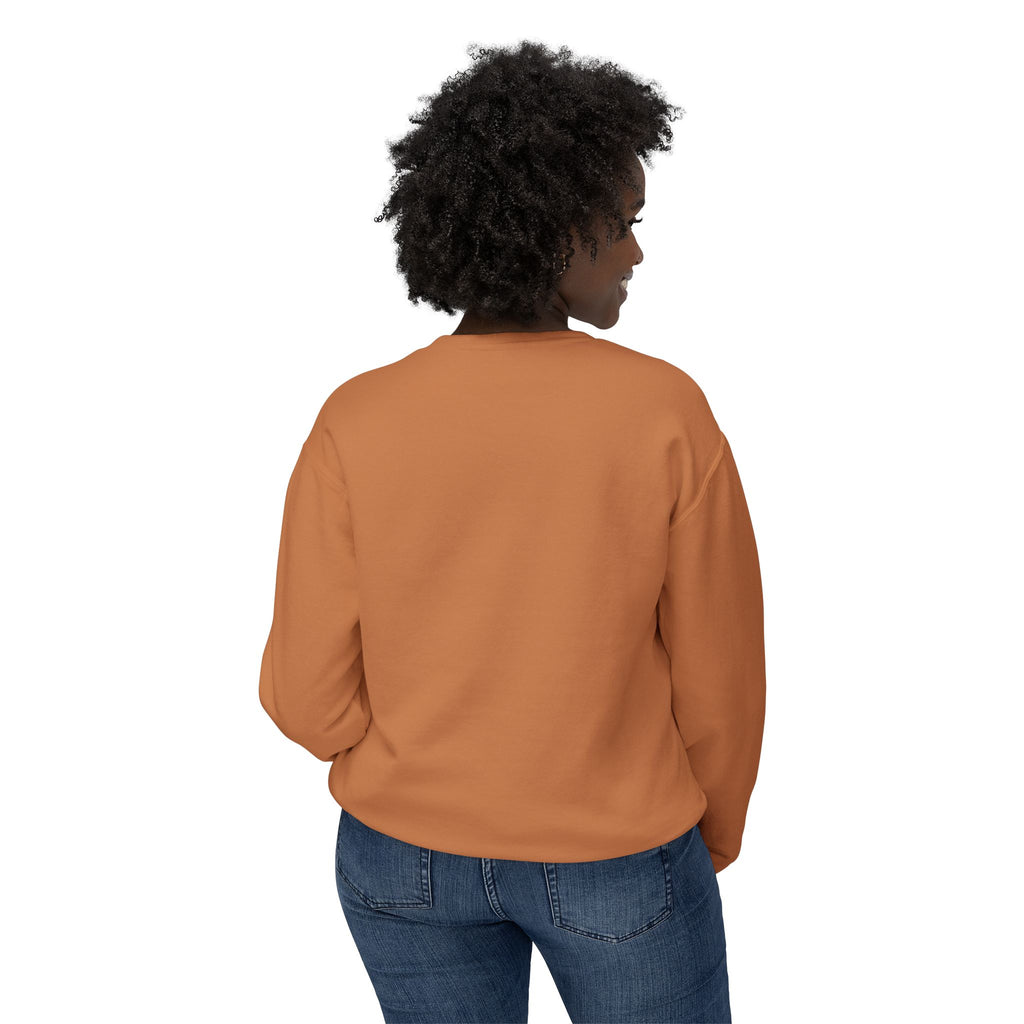 Cute Calm Unisex Lightweight Crewneck Sweatshirt, Relaxed Vibes, Perfect for Gifts, Casual Wear, Cozy Lounging, Fall Apparel