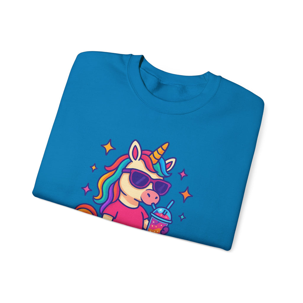 Too Magical to Be Bothered Unicorn Sweatshirt, Cozy Crewneck, Fun Gift for Unicorn Lovers, Cute Lounge Wear, Perfect for Birthdays and