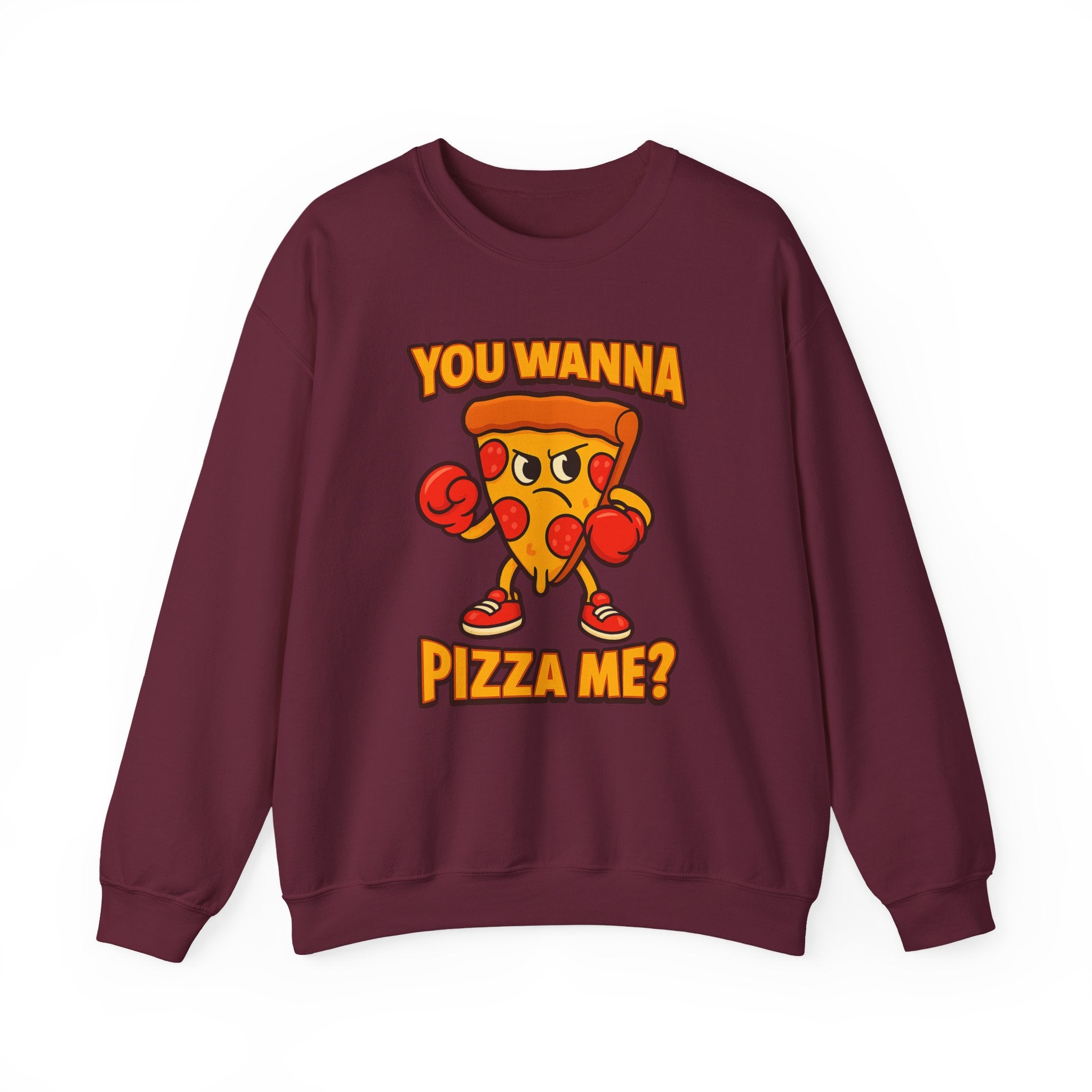 Funny Pizza Lover Sweatshirt, You Wanna Pizza Me, Cute Foodie Gift, Unisex Crewneck, Cozy Casual Wear