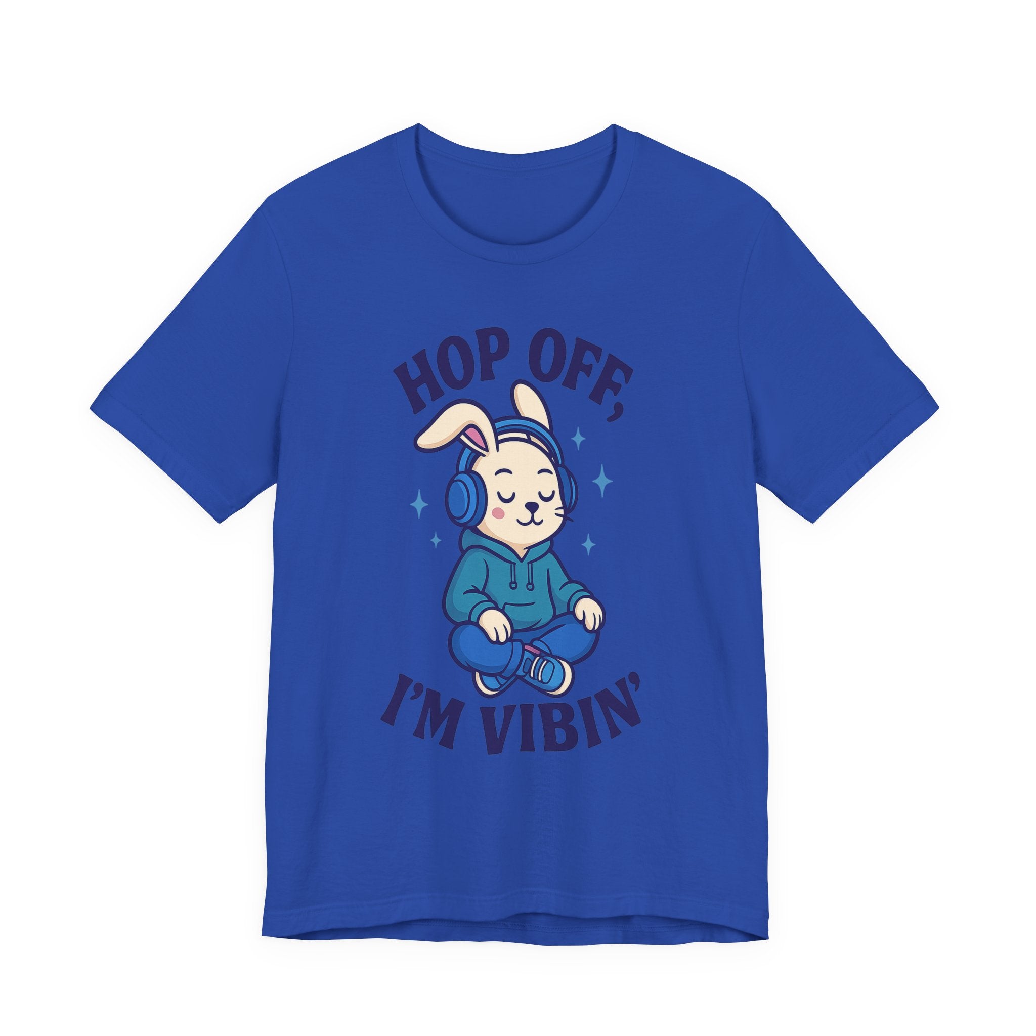 Chill Graphic Tee, Fun Bunny Shirt, Music Lover's Apparel, Holiday Gift, Cute Cartoon Tee, Casual Stylish Top