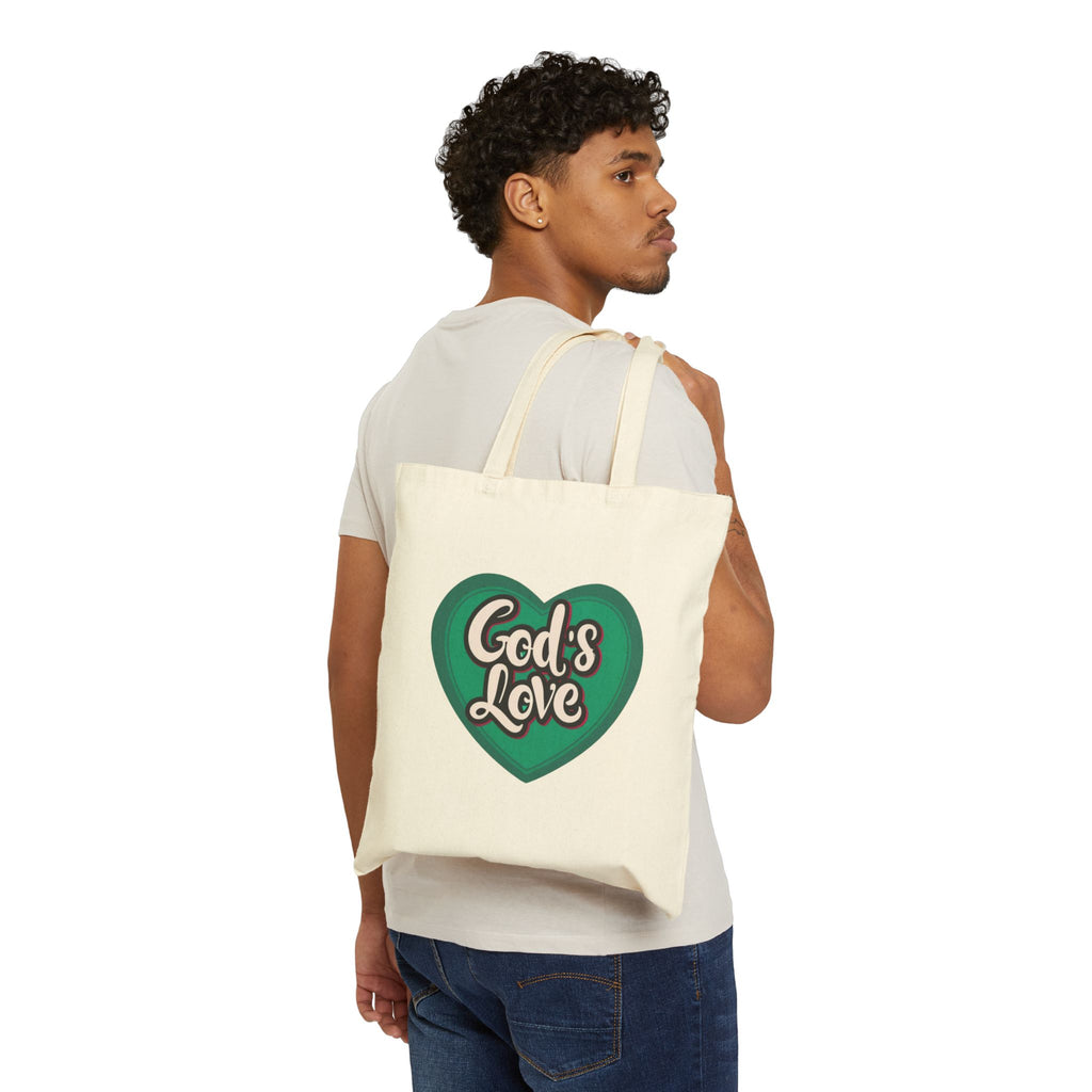 God's Love Reusable Cotton Tote Bag