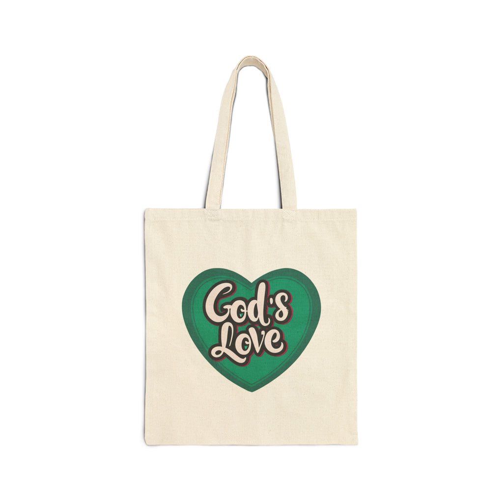 God's Love Reusable Cotton Tote Bag