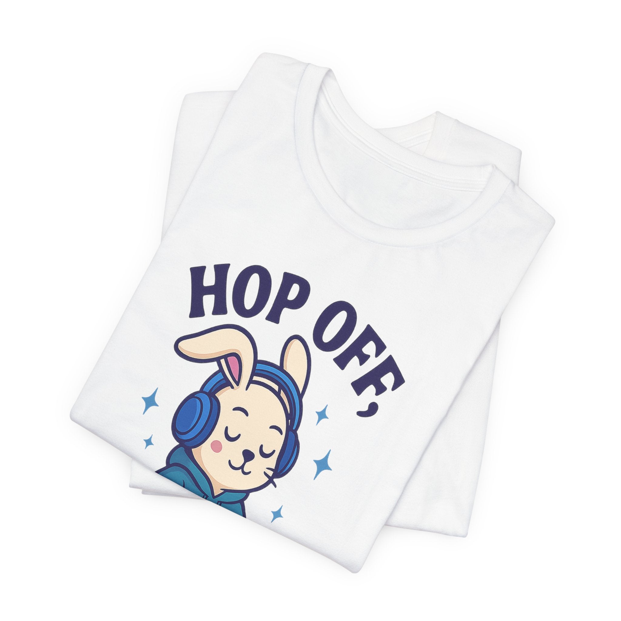 Chill Graphic Tee, Fun Bunny Shirt, Music Lover's Apparel, Holiday Gift, Cute Cartoon Tee, Casual Stylish Top