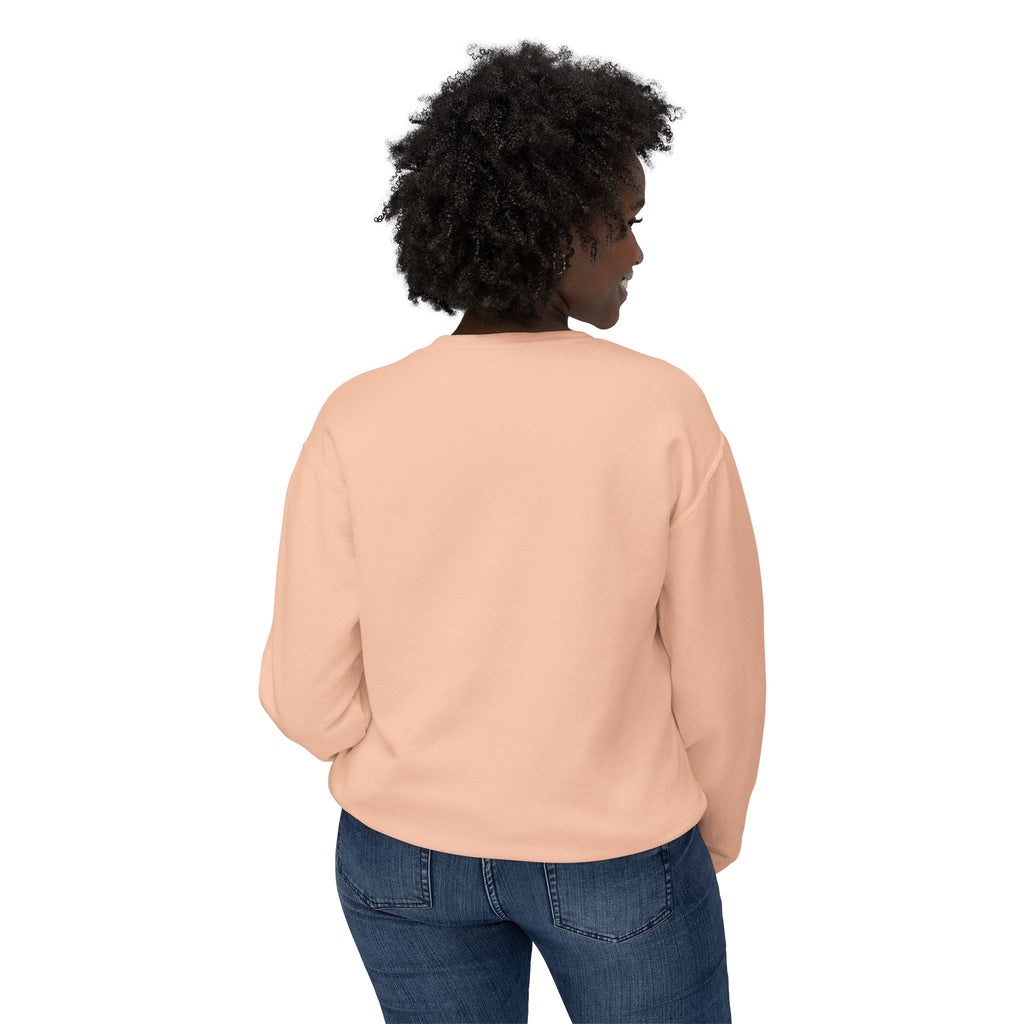 Cute Calm Unisex Lightweight Crewneck Sweatshirt, Relaxed Vibes, Perfect for Gifts, Casual Wear, Cozy Lounging, Fall Apparel