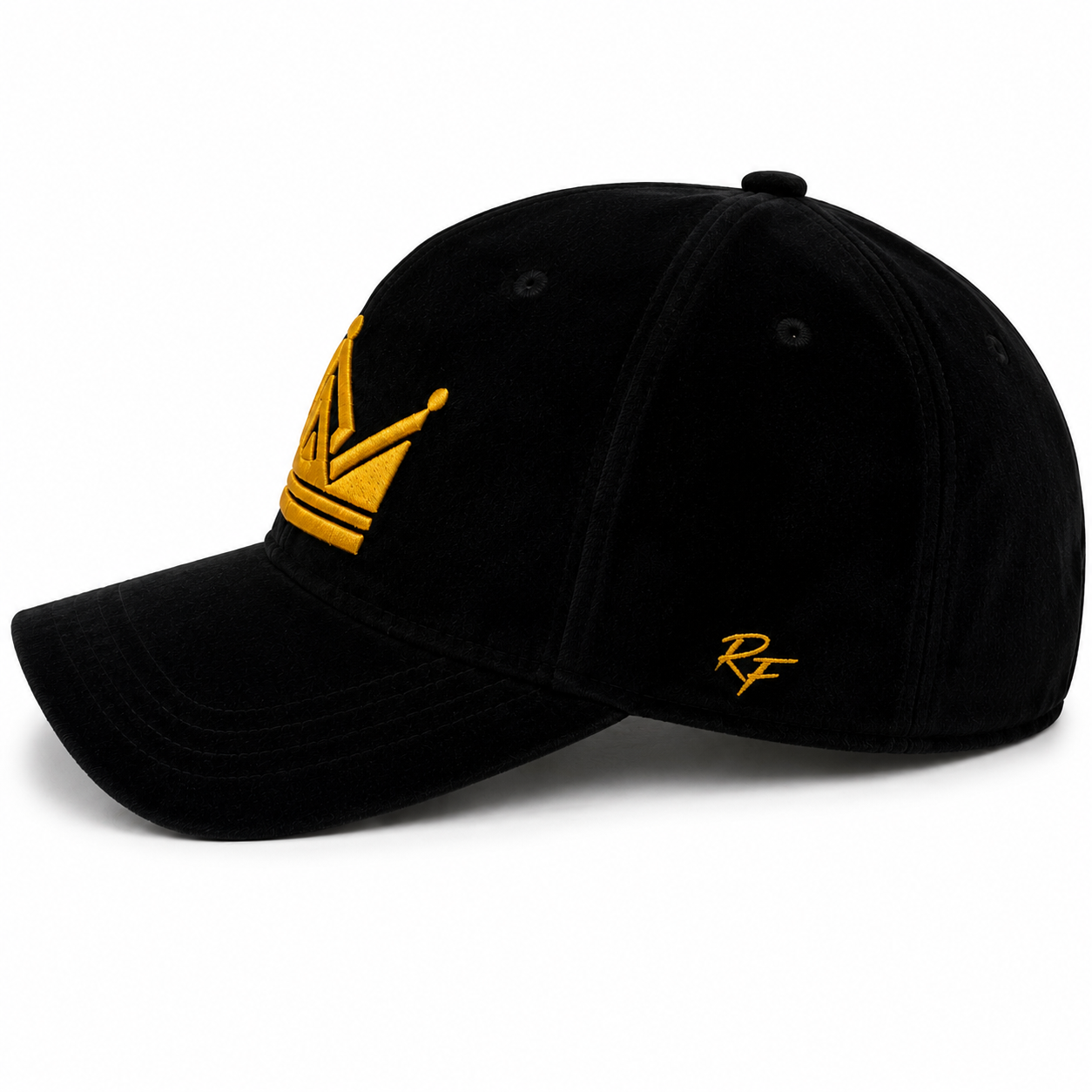 Royalty Crown Black Velvet Hat