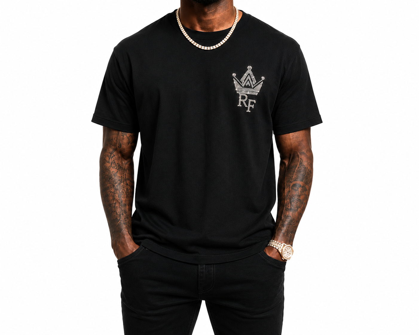 RoyaltyFix Signature Rhinestone T-shirt