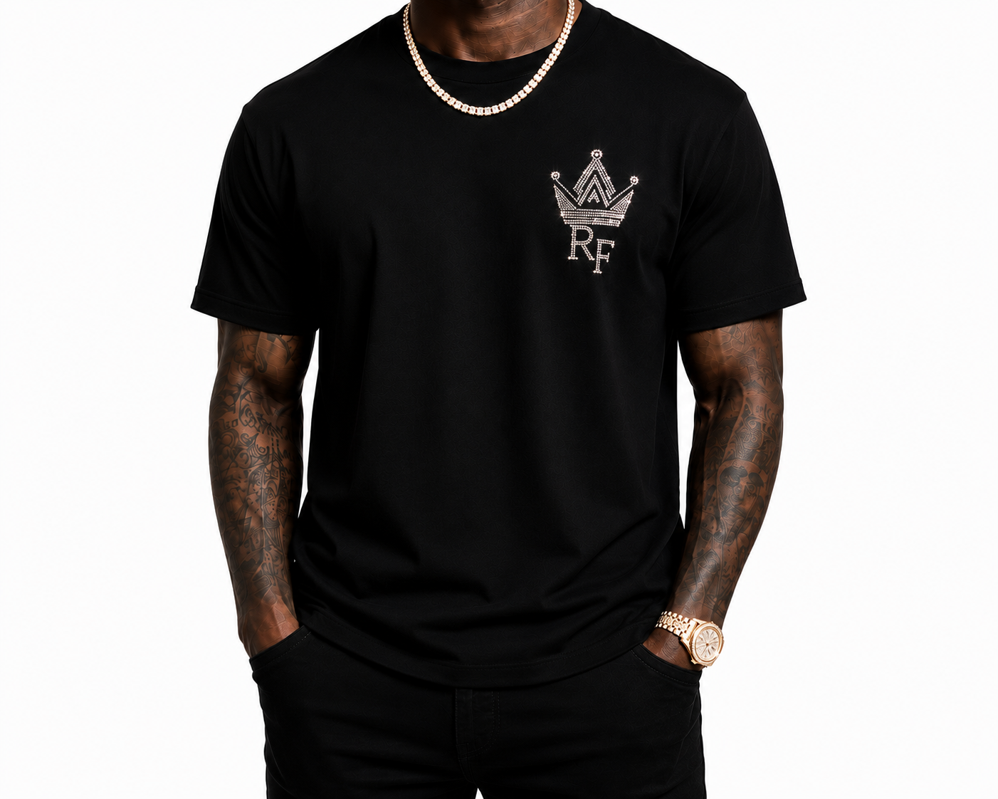 RoyaltyFix Signature Rhinestone T-shirt