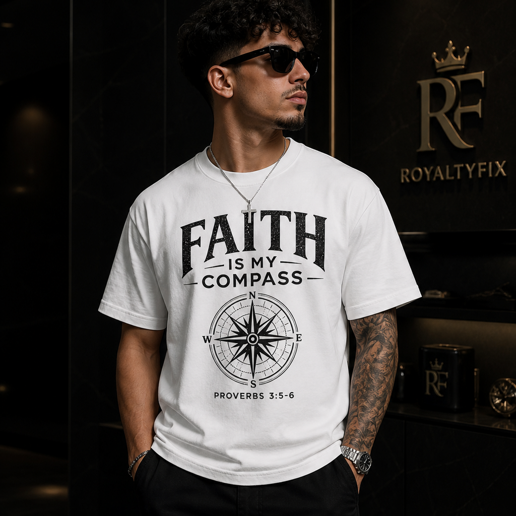 RoyaltyFix Faith Is My Compass Men’s T-Shirt