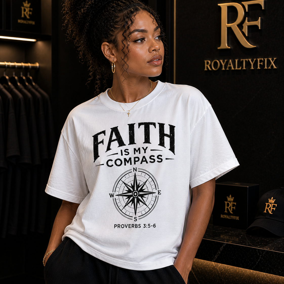 Faith Is My Compass Women’s Relaxed Fit T-Shirt