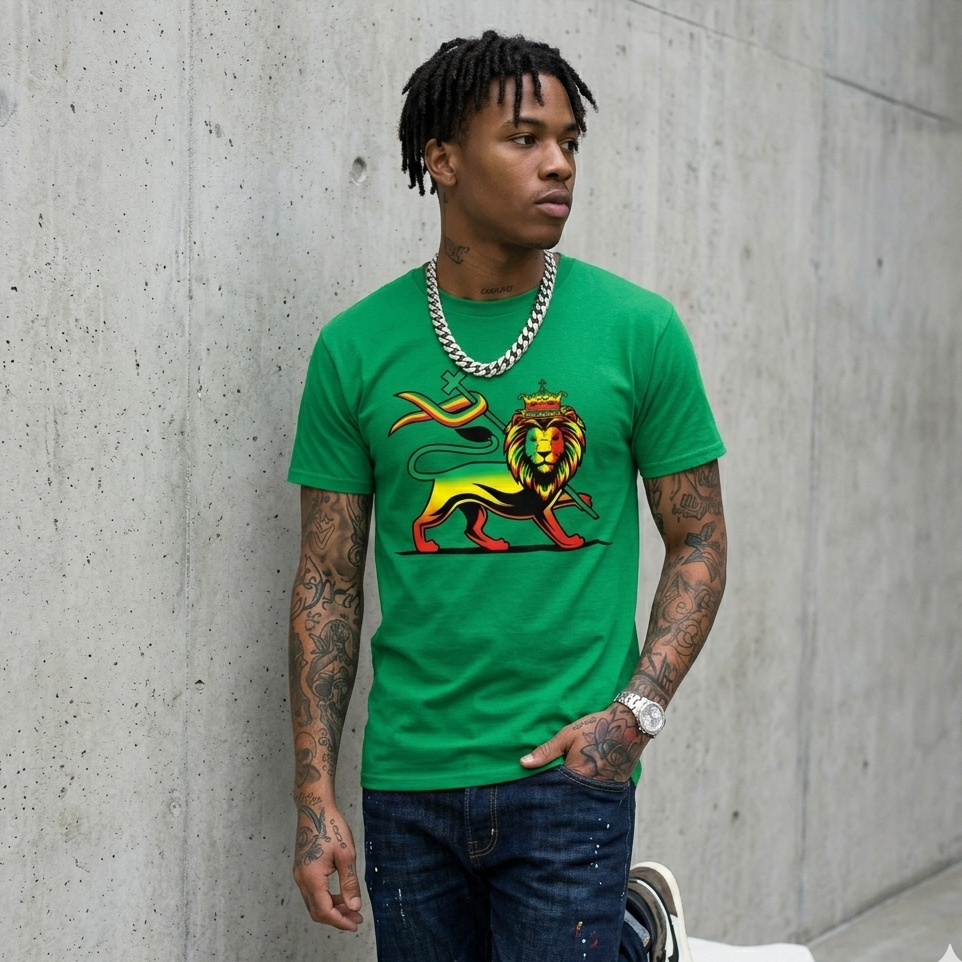 Lion of Judah Green T-shirt