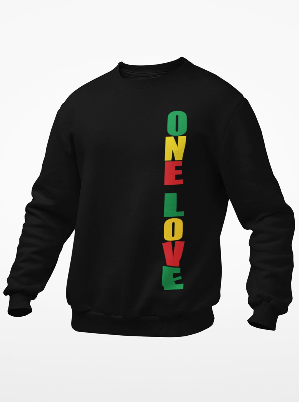 One Love Vertical Sweatshirt – Black