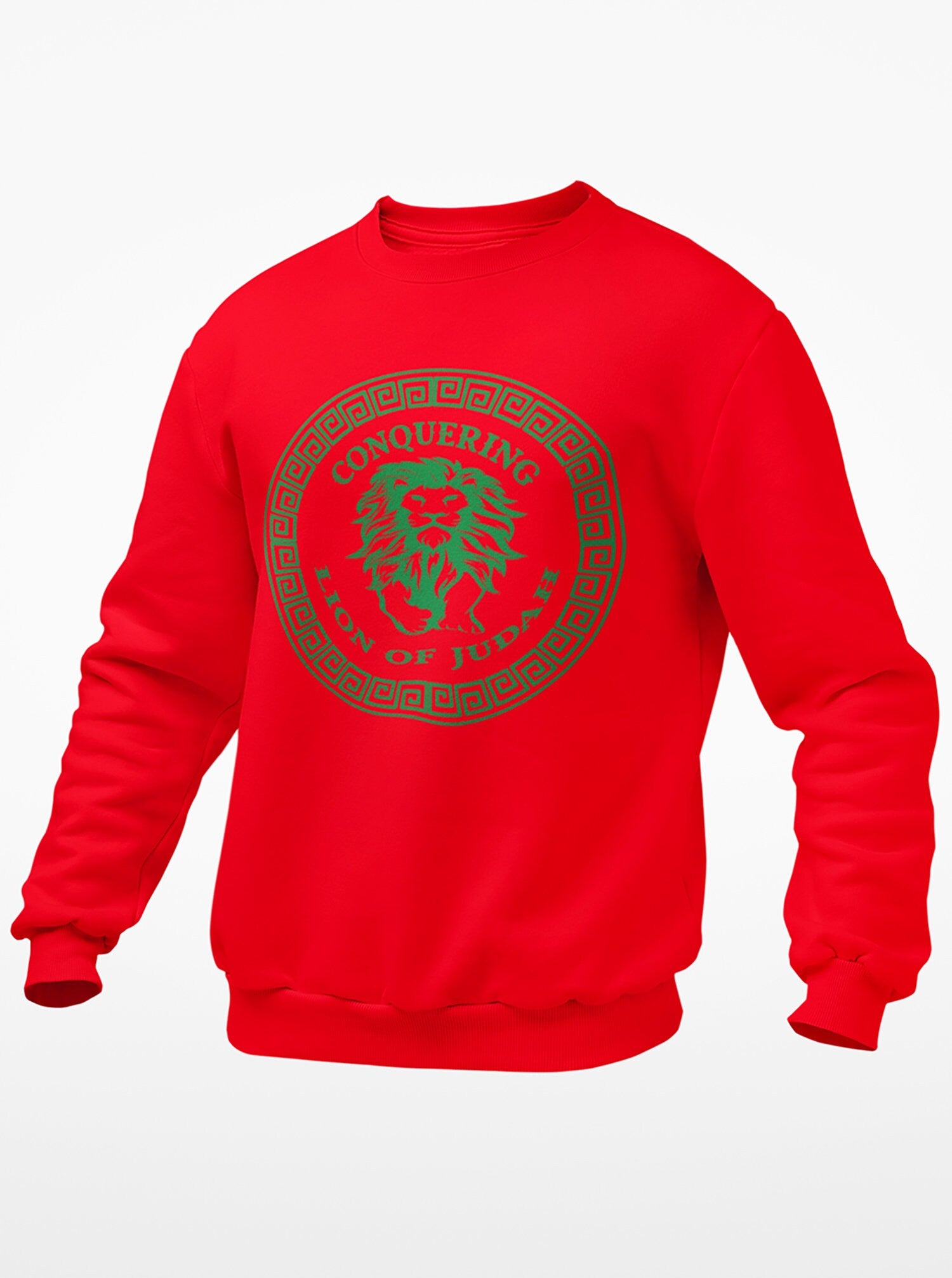 Red and Green Conquering Lion Sweatshirt
