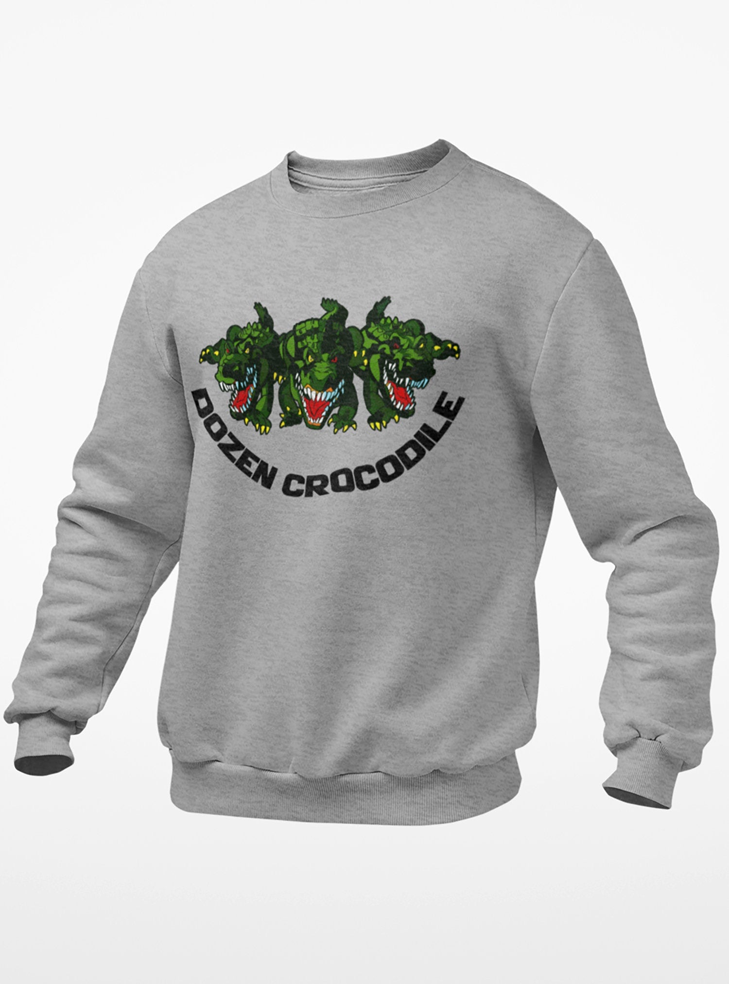 Heather Gray Dozen Crocodile Sweatshirt