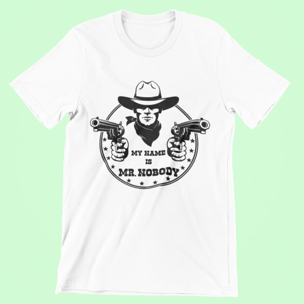 White "Mr. Nobody" Men's T-Shirt