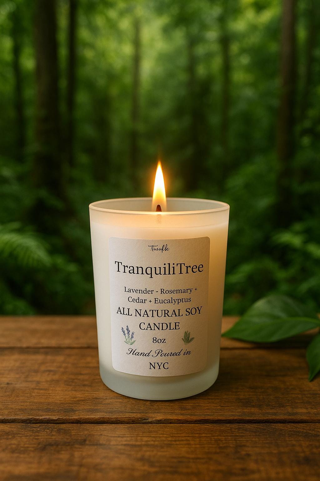 Soy Aromatherapy Candle: Calming Lavender Sage or Sweet Bubble Blossom