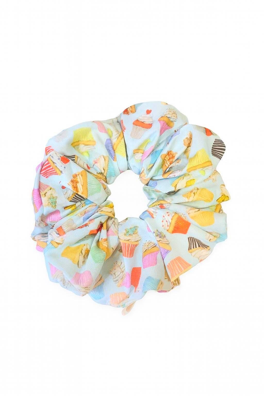 Cupcake Scrunchie: Pastel Hair Tie
