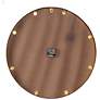 Mason Wall Clock 24"– Modern Minimalist Wall Clock, Terracotta Dial with Gold Frame